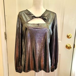 NWT Marc New York Metallic Top Size Large